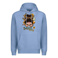 Colony Blue Western Messy Bun Boss Lady With Money Premium Hoodie - BundleAndBundleShop