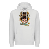 Dove Grey Western Messy Bun Boss Lady With Money Premium Hoodie - BundleAndBundleShop