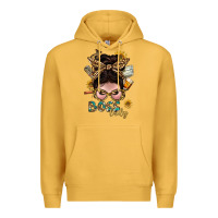 Mustard Western Messy Bun Boss Lady With Money Premium Hoodie - BundleAndBundleShop