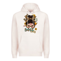 Pale Pink Western Messy Bun Boss Lady With Money Premium Hoodie - BundleAndBundleShop