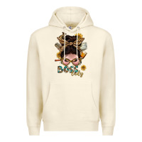 Sandshell Western Messy Bun Boss Lady With Money Premium Hoodie - BundleAndBundleShop
