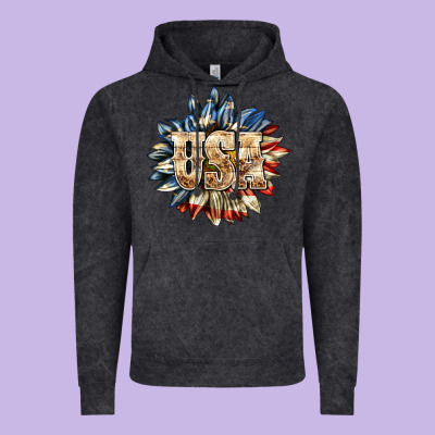 Vintage Hoodie usa sunflower billie wilder