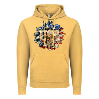 Vintage Mustard usa sunflower billie wilder Vintage Hoodie - texasbilliewilder