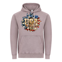 Vintage Zinc usa sunflower billie wilder Vintage Hoodie - texasbilliewilder