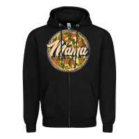 Black mama   camouflage Zipper Hoodie - JahusDesignShop
