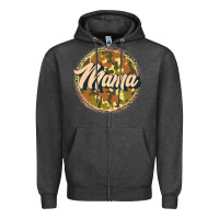 Charcoal Heather mama   camouflage Zipper Hoodie - JahusDesignShop