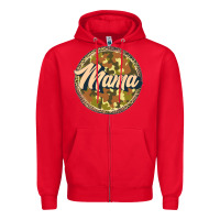 Red mama   camouflage Zipper Hoodie - JahusDesignShop