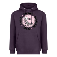 Plum you are strong Heavyweight Hoodie - MaliasSmallBusiness