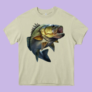 Jumping Bass Heavy Core Tee Designed By Lillyallendesigns