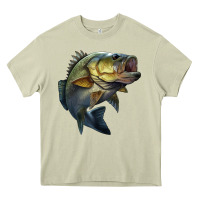 Mossy jumping bass Heavy Core Tee - LillyAllenDesigns