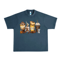 Midnight Navy coffee cups Urban Heavy Tee - Zillion Design Studio