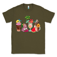 Army Green summer coffee cups Classic Tee - AdoDesignShop