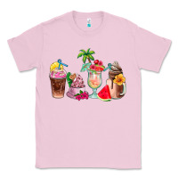 Bubblegum Pink summer coffee cups Classic Tee - AdoDesignShop