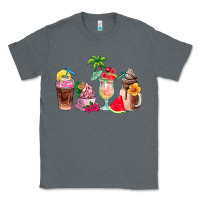 Charcoal Heather summer coffee cups Classic Tee - AdoDesignShop