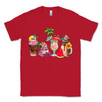 Red summer coffee cups Classic Tee - AdoDesignShop