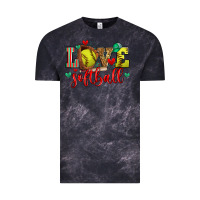 Cloud Black love softball Vintage Tee - Zillion Design Studio