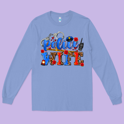 Police Wife Long Sleeve Tee Designed By Adodesignshop