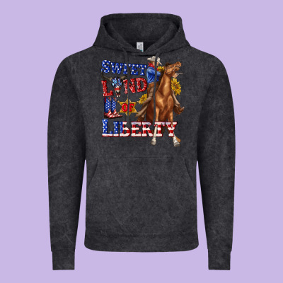 Vintage Hoodie western sweet land of liberty 4th july billie wilder