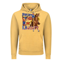 Vintage Mustard western sweet land of liberty 4th july billie wilder Vintage Hoodie - texasbilliewilder