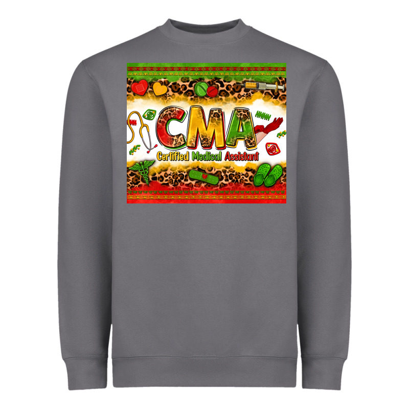 Certified Medical Assistant Juneteenth Heavyweight Sweatshirt by Zillion Design Studio | Teevron