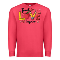 Cardinal teach love inspire Premium Sweatshirt - MaliasSmallBusiness