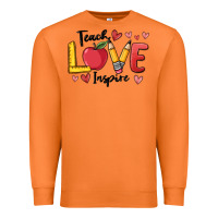 Carrot teach love inspire Premium Sweatshirt - MaliasSmallBusiness