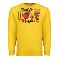 Lemon teach love inspire Premium Sweatshirt - MaliasSmallBusiness