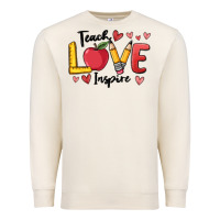 Sandshell teach love inspire Premium Sweatshirt - MaliasSmallBusiness