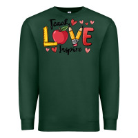Sports Green teach love inspire Premium Sweatshirt - MaliasSmallBusiness
