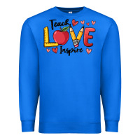 True Royal teach love inspire Premium Sweatshirt - MaliasSmallBusiness