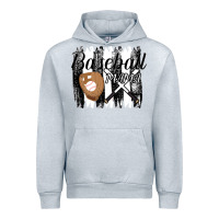 Heather Grey Baseball Mama Urban Hoodie - Bettercallsaul