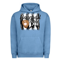 Pigment Pebble Blue Baseball Mama Urban Hoodie - Bettercallsaul