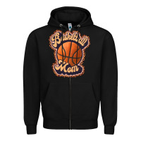 Black basketball mom Zipper Hoodie - JahusDesignShop