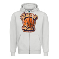 Dove Grey basketball mom Zipper Hoodie - JahusDesignShop