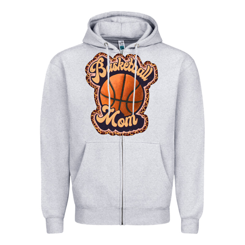 Basketball Mom Zipper Hoodie by JahusDesignShop | Teevron