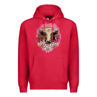 Cardinal v.d lotus and cow Premium Hoodie - AdoDesignShop