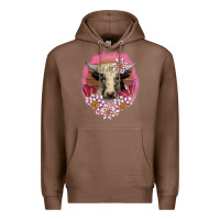 Chestnut v.d lotus and cow Premium Hoodie - AdoDesignShop