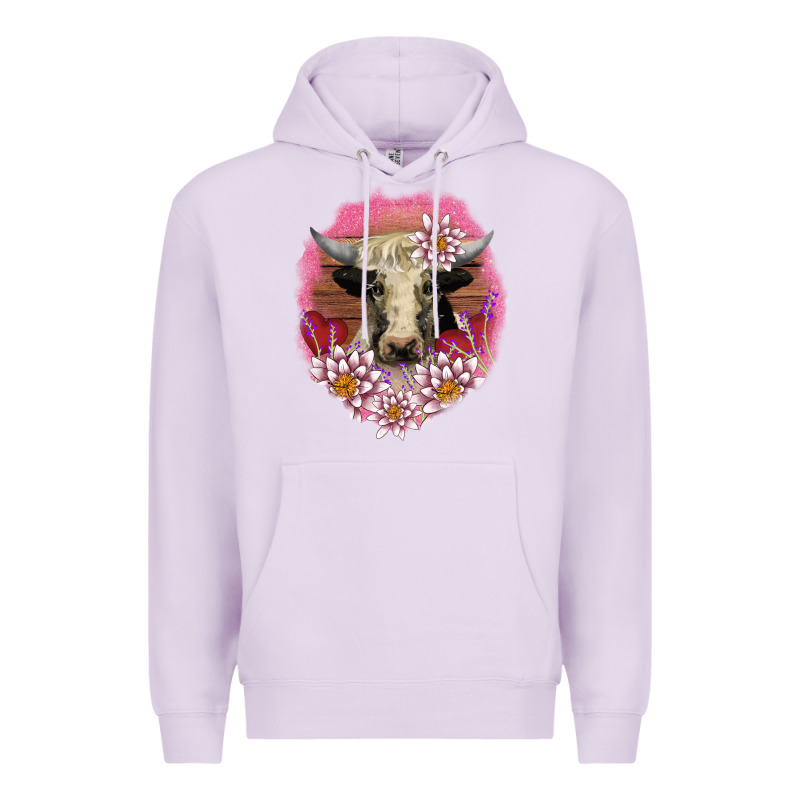 V.d Lotus And Cow Premium Hoodie by AdoDesignShop | Teevron