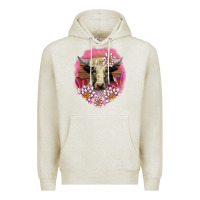 Oatmeal Heather v.d lotus and cow Premium Hoodie - AdoDesignShop