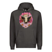 Smoke v.d lotus and cow Premium Hoodie - AdoDesignShop