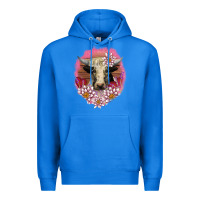 True Royal v.d lotus and cow Premium Hoodie - AdoDesignShop