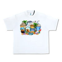 White cruise life coffee cups Urban Heavy Tee - Zillion Design Studio