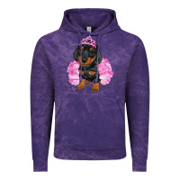 Cloud Purple balerina dachshund with tutu Vintage Hoodie - RanaPortraitStore