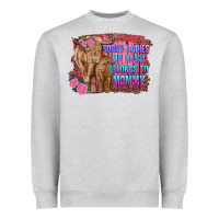 Heather Grey sorry ladies my heart belongs to mommy highland cow and calf Heavyweight Sweatshirt - RanaPortraitStore
