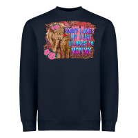 Navy sorry ladies my heart belongs to mommy highland cow and calf Heavyweight Sweatshirt - RanaPortraitStore