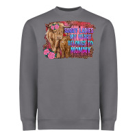 Sorry Ladies My Heart Belongs To Mommy Highland Cow And Calf Heavyweight Sweatshirt | Teevron