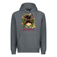 Rock Glamping Messy Bun With Glamping Camp Tent Bbs Premium Hoodie - BundleAndBundleShop