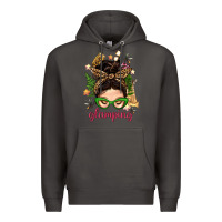 Smoke Glamping Messy Bun With Glamping Camp Tent Bbs Premium Hoodie - BundleAndBundleShop