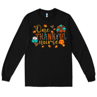 Black one thankful nurse Long Sleeve Tee - JahusDesignShop