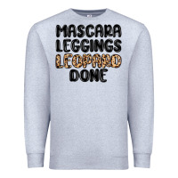Heather Grey mascara leopard done Premium Sweatshirt - MaliasSmallBusiness